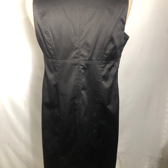 Womens Black Satin Dress. Reitmans. Size 13. - Picture 2 of 7